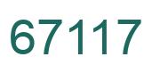 Number 67117 green image