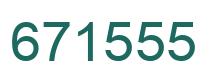 Number 671555 green image