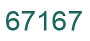 Número 67167 imagen verde