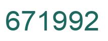 Número 671992 imagen verde