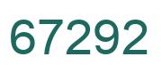 Number 67292 green image