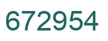 Número 672954 imagen verde