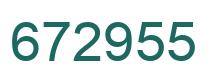 Número 672955 imagen verde