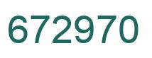 Número 672970 imagen verde