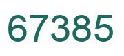 Number 67385 green image