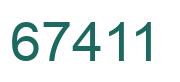 Number 67411 green image