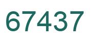 Número 67437 imagen verde