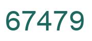 Número 67479 imagen verde