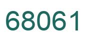 Number 68061 green image