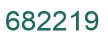 Number 682219 green image