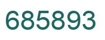 Number 685893 green image