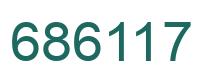 Number 686117 green image