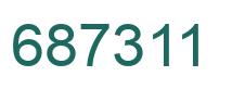 Número 687311 imagen verde