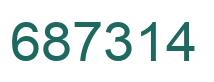 Número 687314 imagen verde