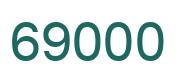 Number 69000 green image
