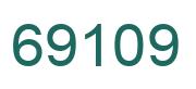Number 69109 green image