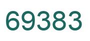 Number 69383 green image