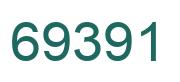 Number 69391 green image