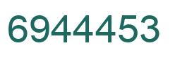 Número 6944453 imagen verde