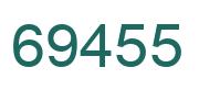 Number 69455 green image