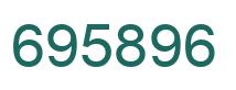 Number 695896 green image