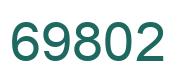 Number 69802 green image