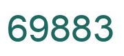 Number 69883 green image