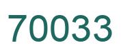 Número 70033 imagen verde
