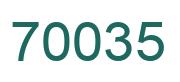 Número 70035 imagen verde