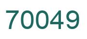 Número 70049 imagen verde