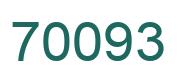 Number 70093 green image