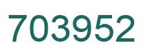 Number 703952 green image