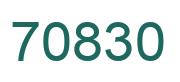 Número 70830 imagen verde