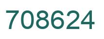 Number 708624 green image