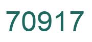 Number 70917 green image