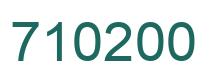 Number 710200 green image