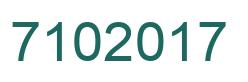 Número 7102017 imagen verde