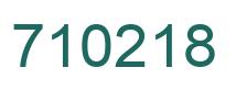 Number 710218 green image