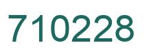Number 710228 green image