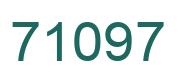 Number 71097 green image