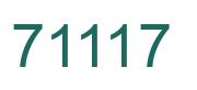Number 71117 green image