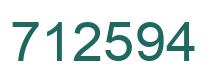 Number 712594 green image