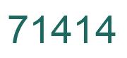 Número 71414 imagen verde