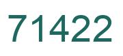 Número 71422 imagen verde