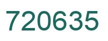 Número 720635 imagen verde