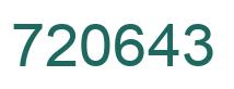 Número 720643 imagen verde