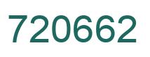 Número 720662 imagen verde