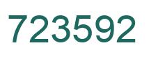 Number 723592 green image
