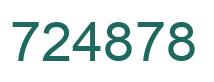 Number 724878 green image