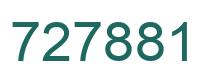 Number 727881 green image